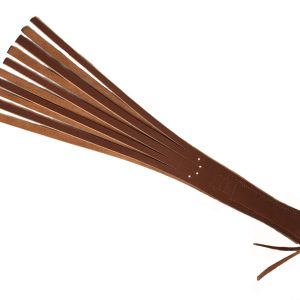 Ten Tail Leather Tawse School Belt Brown