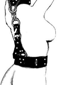 Leather and Chains Bondage Harness