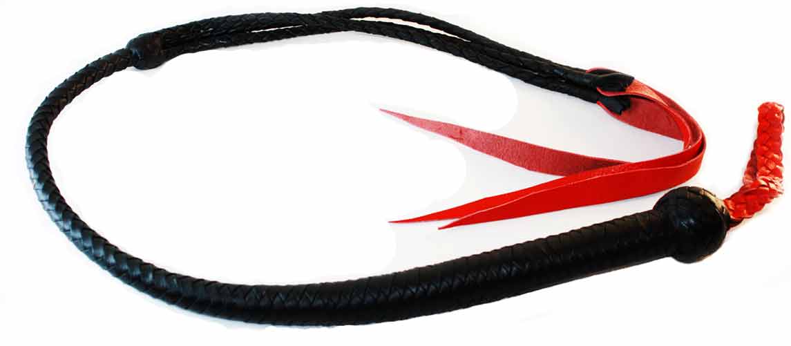 Leather Braided Punishment Whip