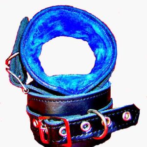 Wrist Cuffs Fur Lined Leather Bondage Equipment