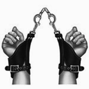 Suspension Wrist Cuffs Bondage Leather