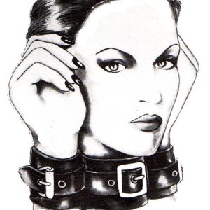 Slave Collar and Wrist Cuff Bondage Set