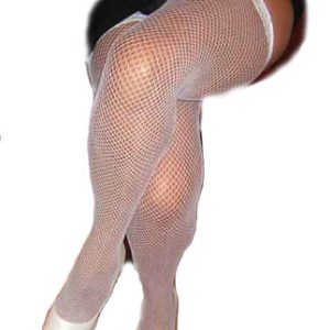 White Fishnet Holdups